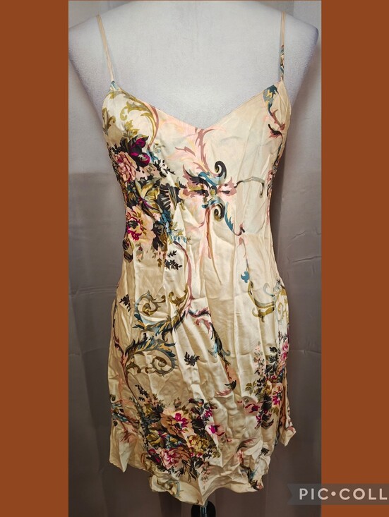 Victoria's Secret Other - 🍁RARE 80s/90s Victoria's Secret Gold Label 100% Silk Floral Lingerie Slip Dress